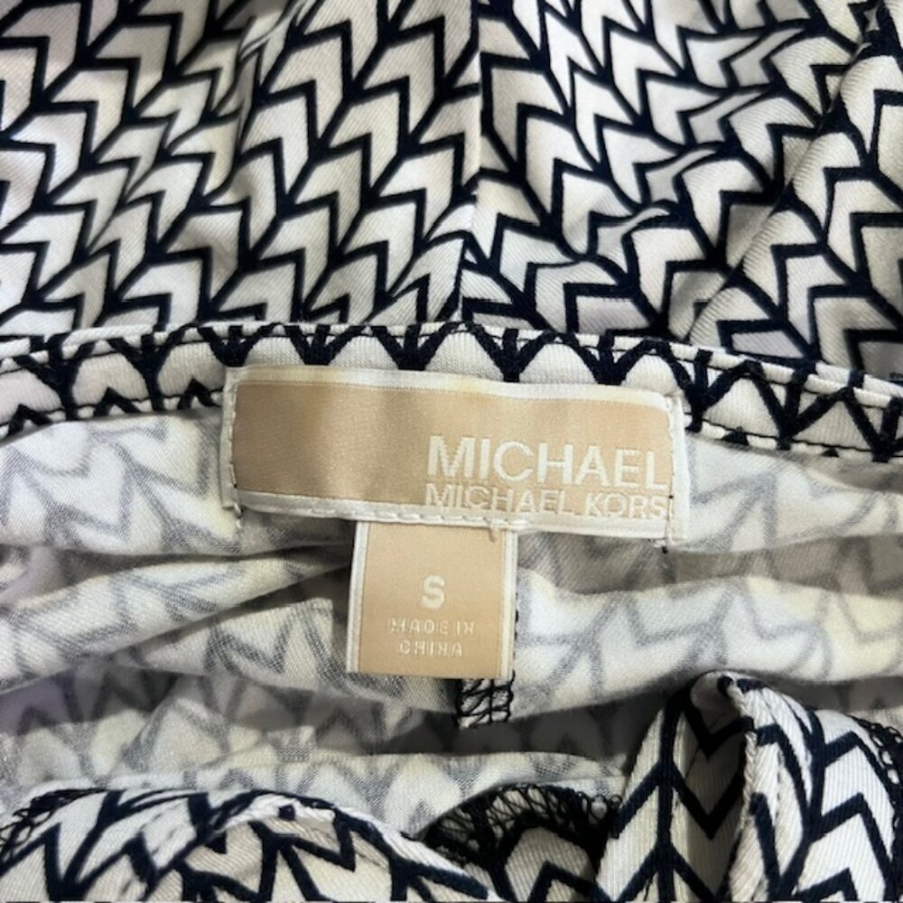 Michael Kors Black & White Sleeveless Blouse Size S - Picture 8 of 8